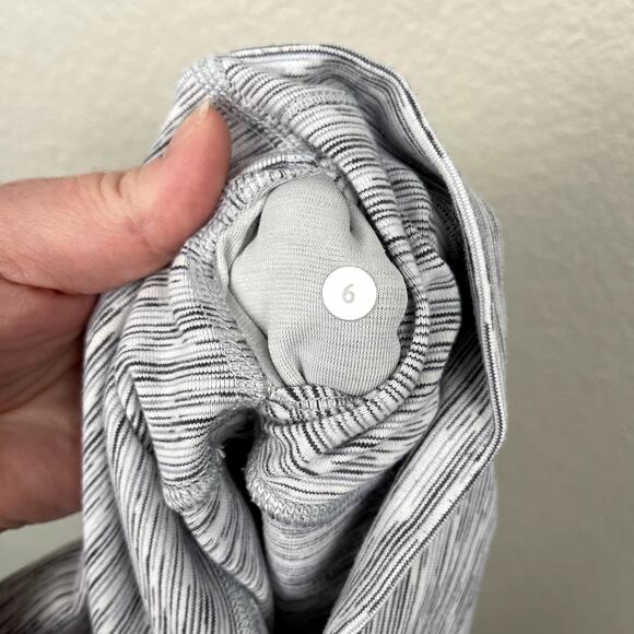 Lululemon Wunder Under Hi Rise 7/8 Tight Ice Gray Alpine White Heather Size 6 - Picture 7 of 13